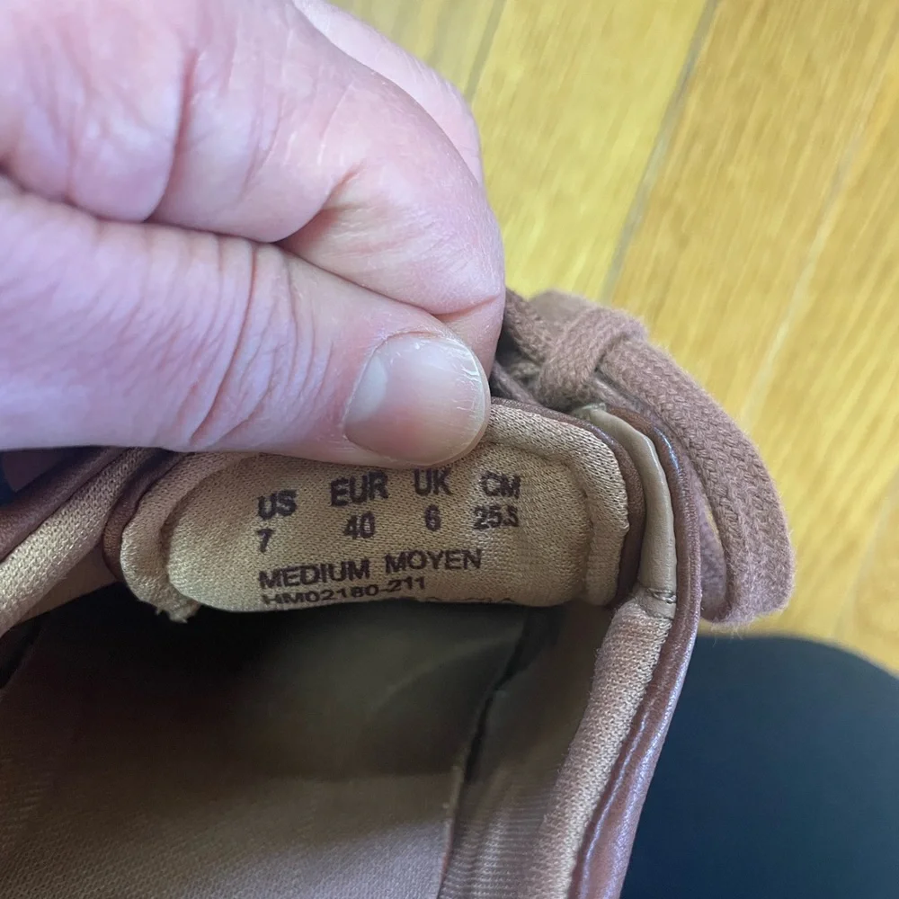 Hush‎ puppies, Men's Brown Leather oxfords size 7